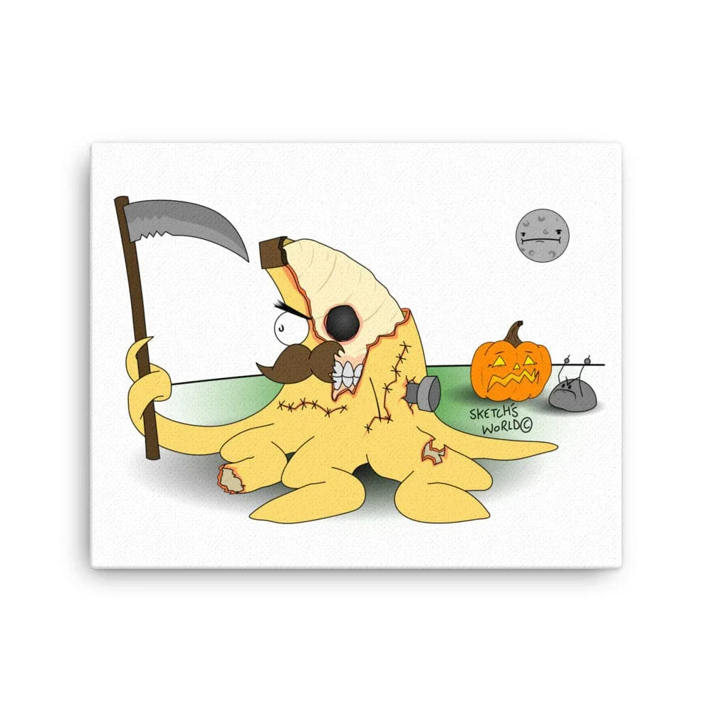 Sketch's World © Officially Licensed - Zombie Nanner Canvas Print - Image 2
