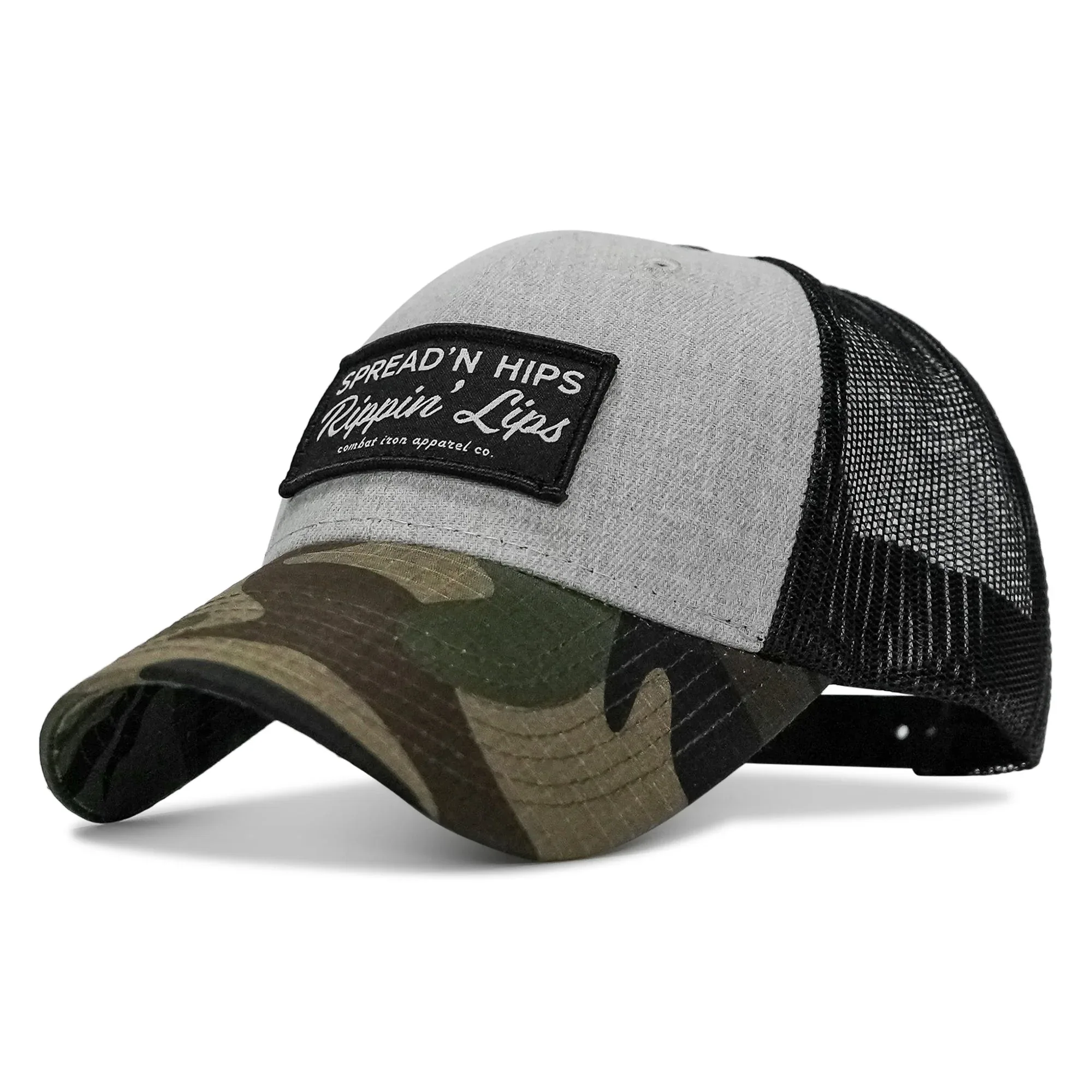 Spreadin' Hips Rippin' Lips Patch Snapback - Combat Iron Apparel Co. - Image 3