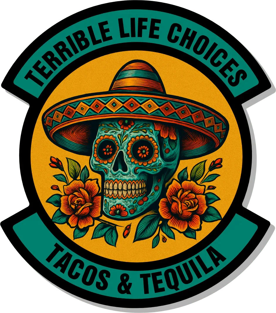 STICKER - Terrible Life Choices - Tacos & Tequila - 3.5" Sticker - Image 2