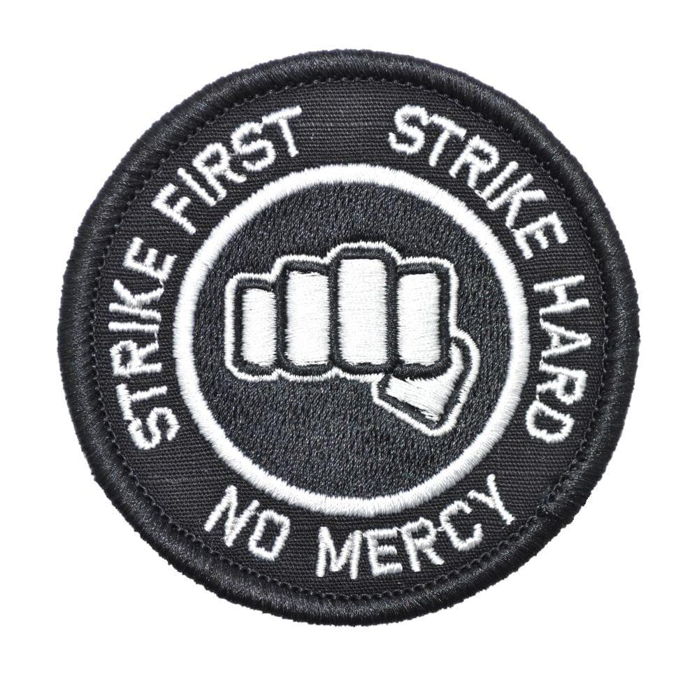 Strike First Strike Hard No Mercy - Cobra Kai Motto- 3 inch Round Patch - Image 4