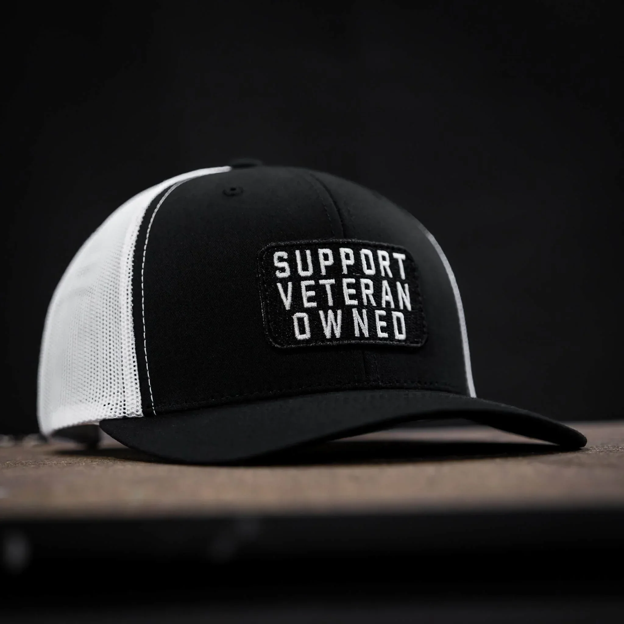 Support Veteran Owned Patch Mid-Profile Mesh Snapback - Combat Iron Apparel Co. - Image 14