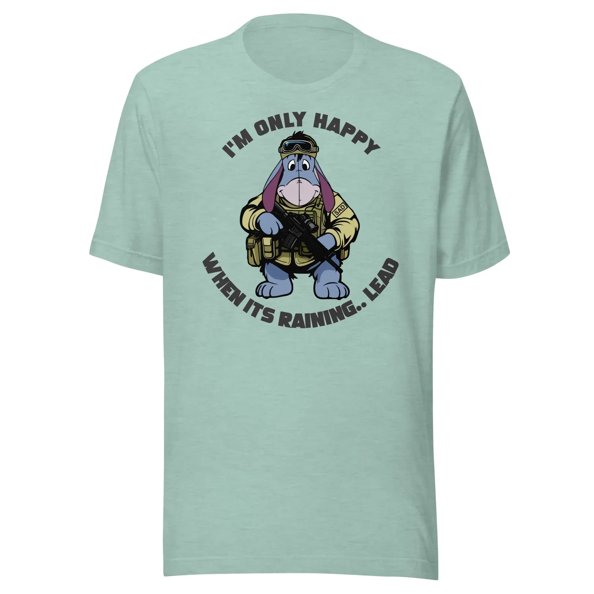 Tactical Eeyore AR - Raining Lead - Unisex t-shirt - Image 9