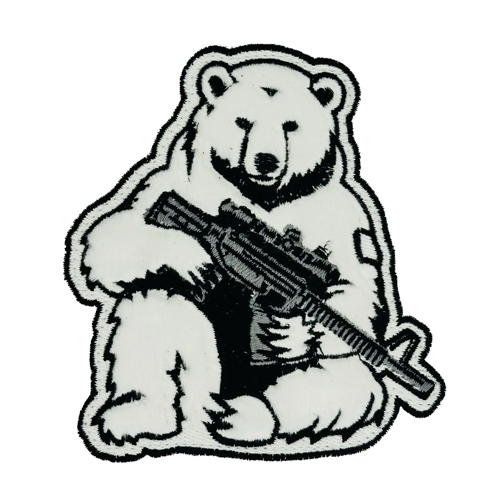 Deploying Fluff and Tough: The Tactical Polar Bear Patch – Where Furry Meets Fury! - Image 2