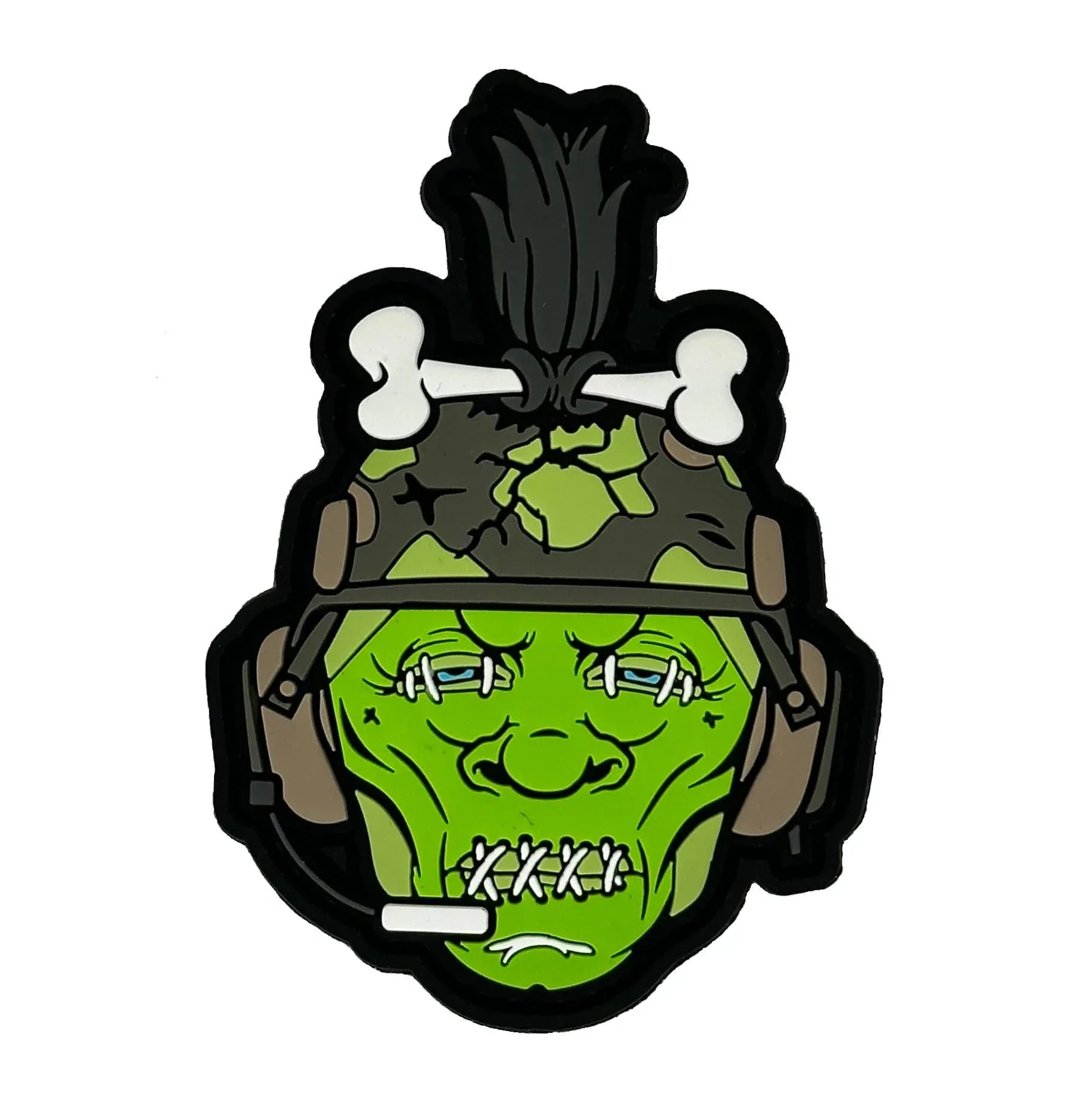 Tactical Voodoo Shrunken Head - 3.5" PVC Patch - Image 2