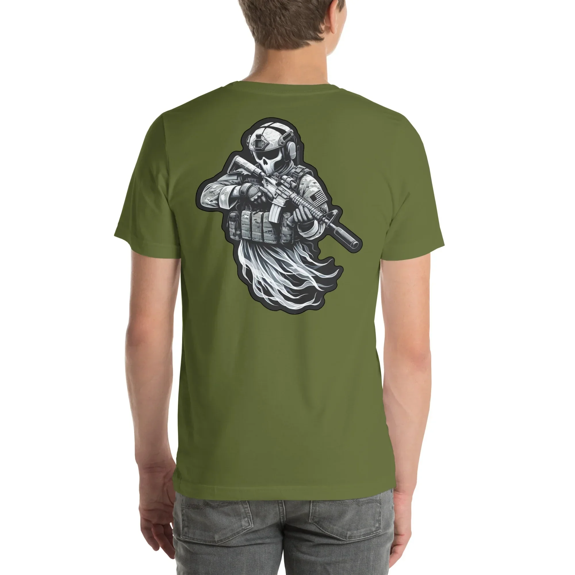 Tactical Recon Ghost - Pocket Logo - Unisex t-shirt - Image 4