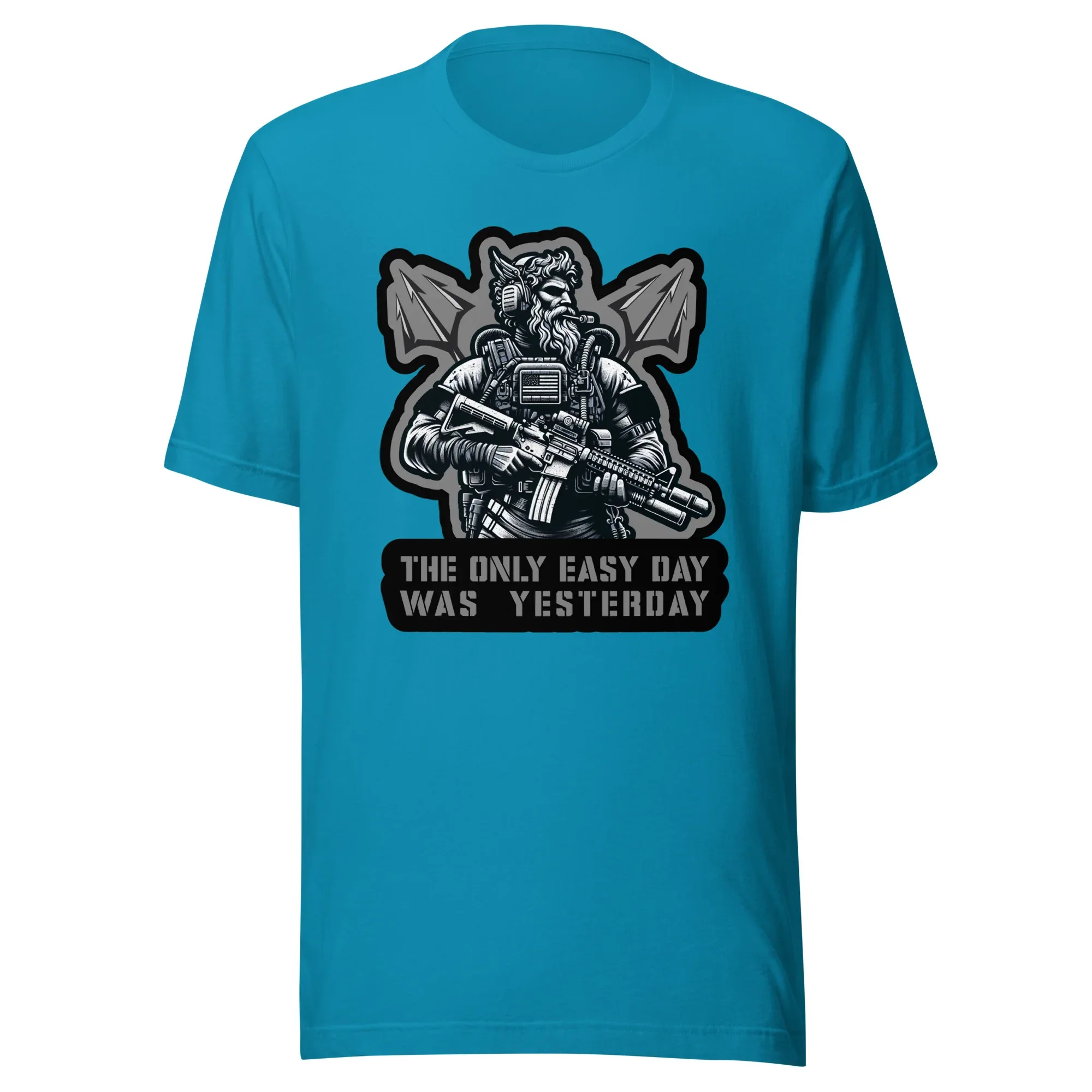 Tactical Navy Seal Triton - The Only Easy Day Was Yesterday - Unisex t-shirt Poseidon - Image 4