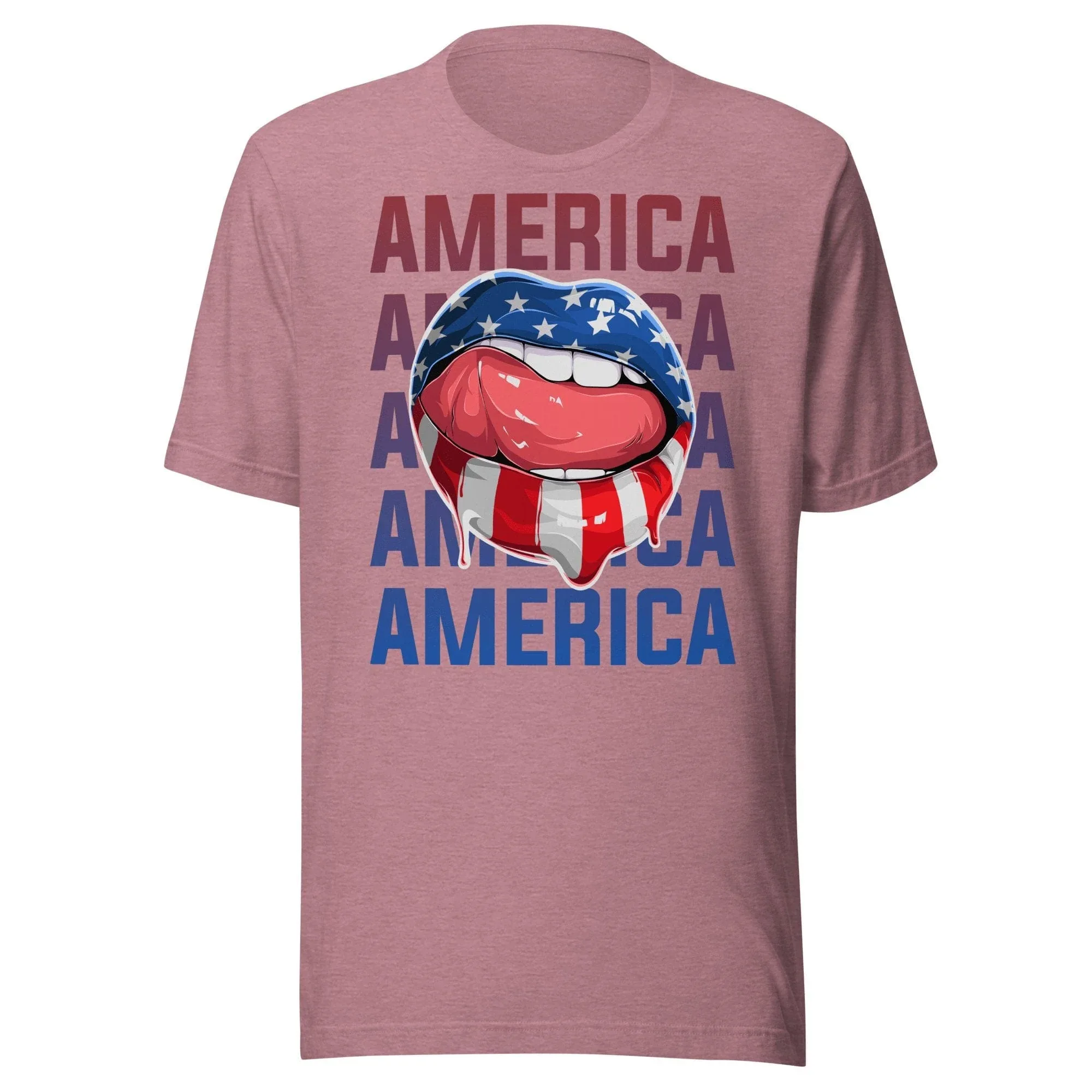 American Flag Lips - Unisex t-shirt - Image 4