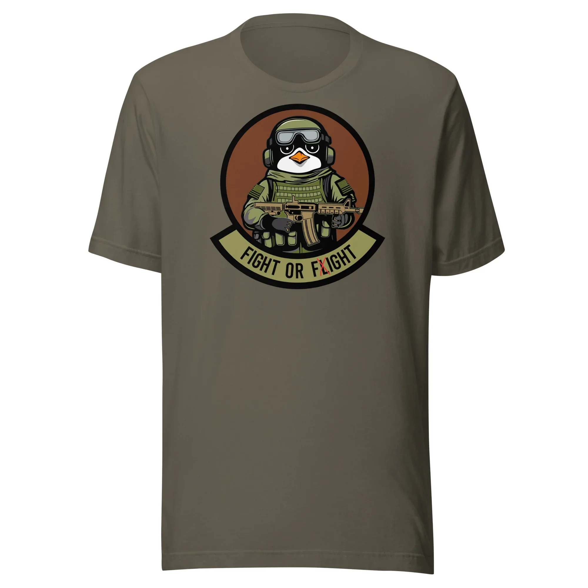 January 2024 POTM - Tactical Penguin Fight or Fight - Unisex t-shirt - Image 2