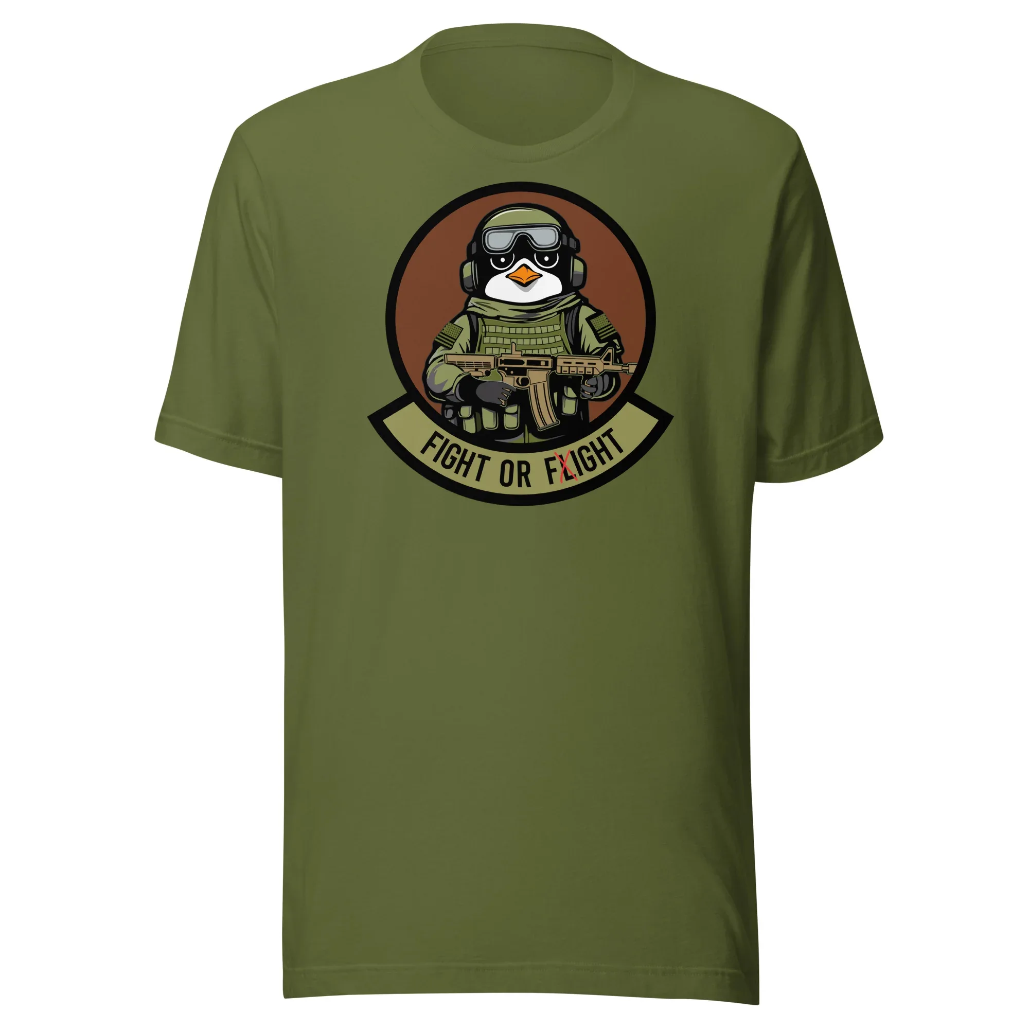 January 2024 POTM - Tactical Penguin Fight or Fight - Unisex t-shirt - Image 3