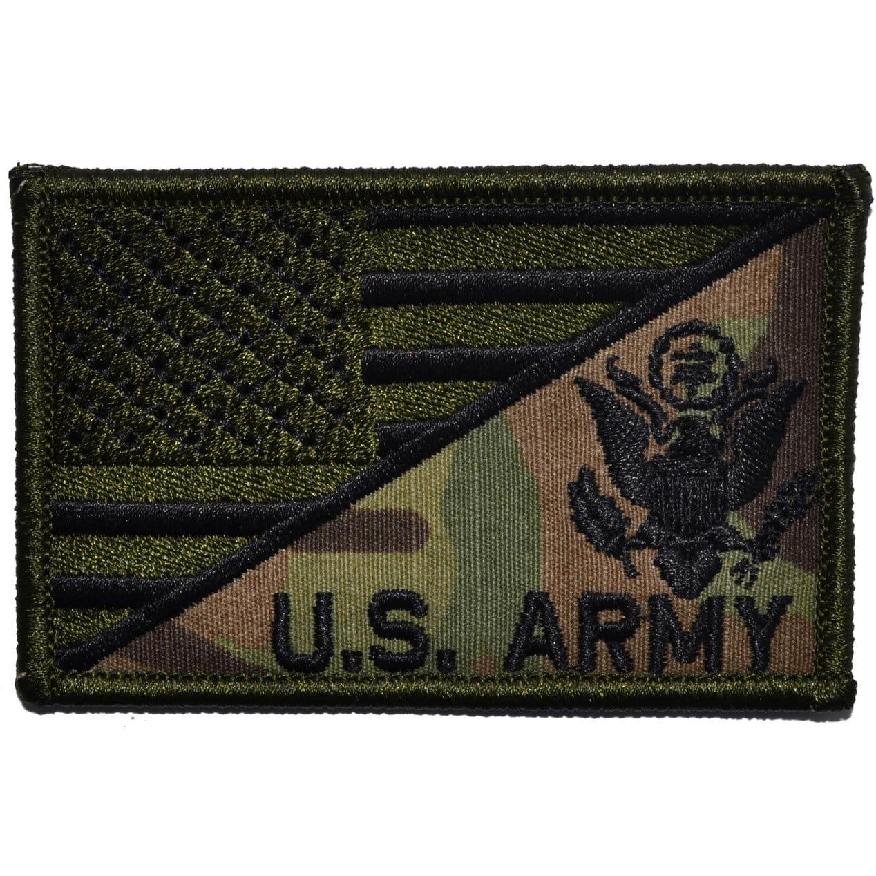 US Army Crest With Text USA Flag - 2.25x3.5 Patch - Image 4