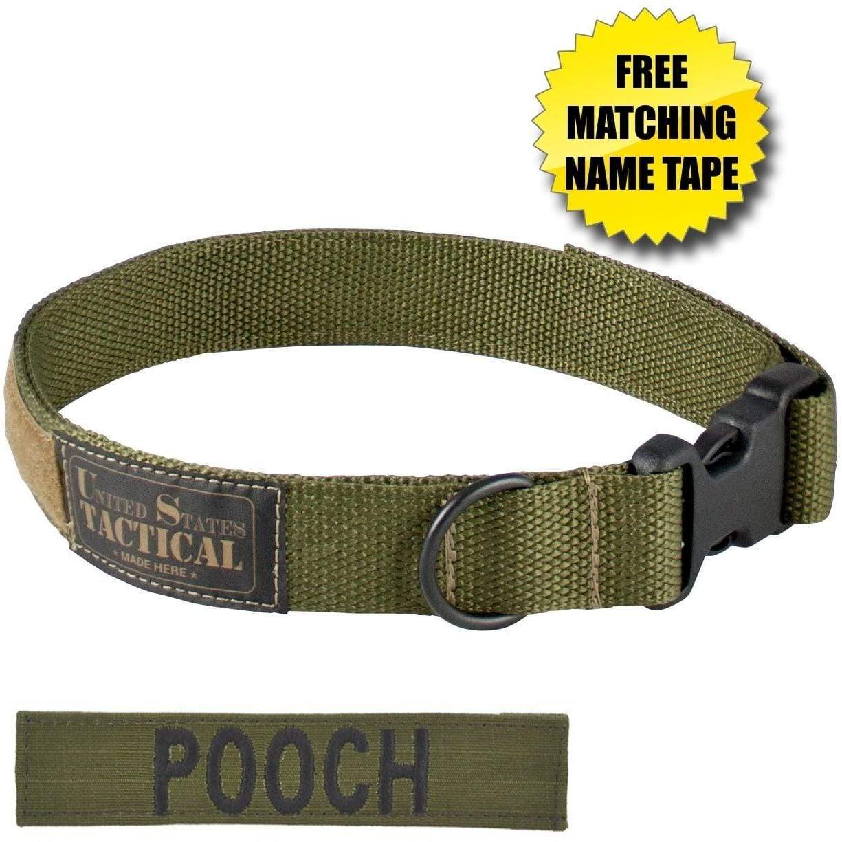 United States Tactical Dog Collar with Quick-Release Buckle - Image 3