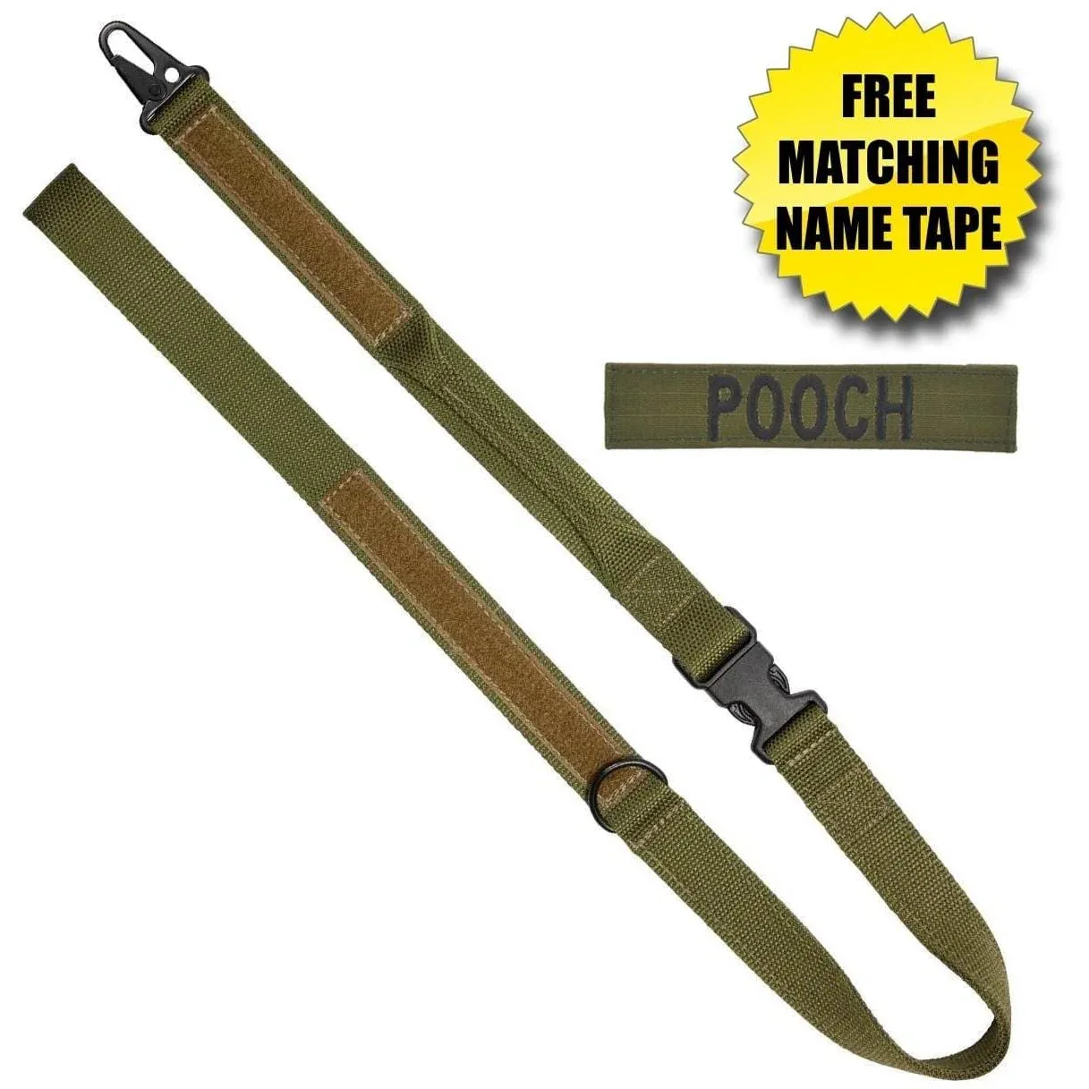 United States Tactical Two-Piece Leash with HK Hook & Quick-Release Buckle - Image 2