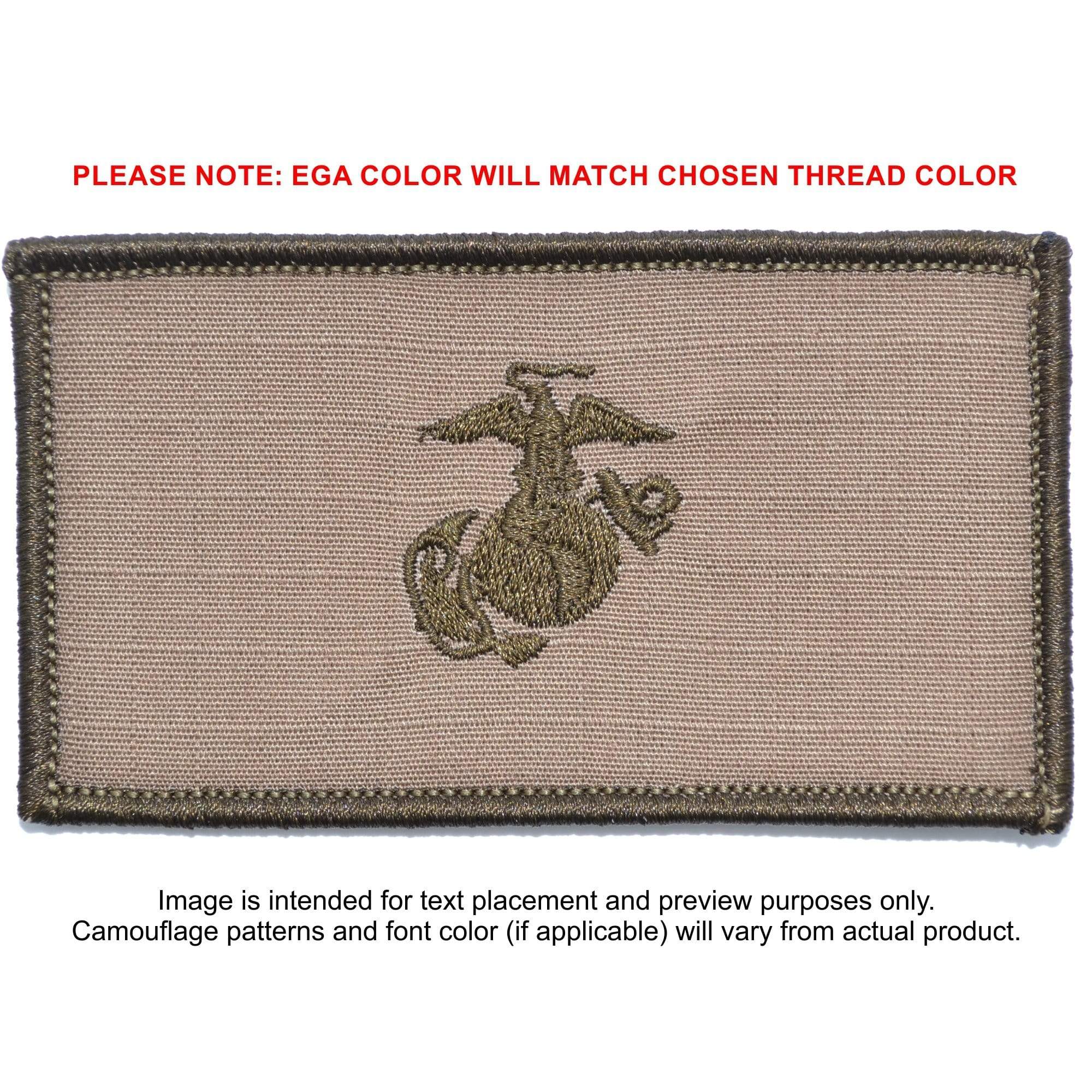 USMC Plate Carrier Flak Patch - Eagle Globe and Anchor Graphic (Filled Globe) - Image 3