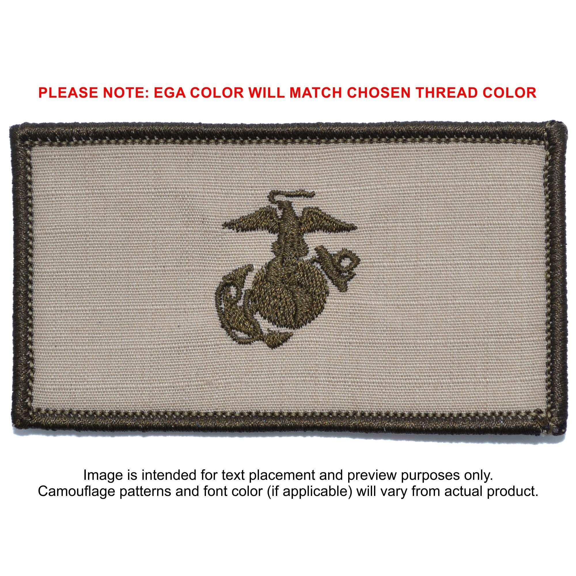 USMC Plate Carrier Flak Patch - Eagle Globe and Anchor Graphic (Filled Globe) - Image 4