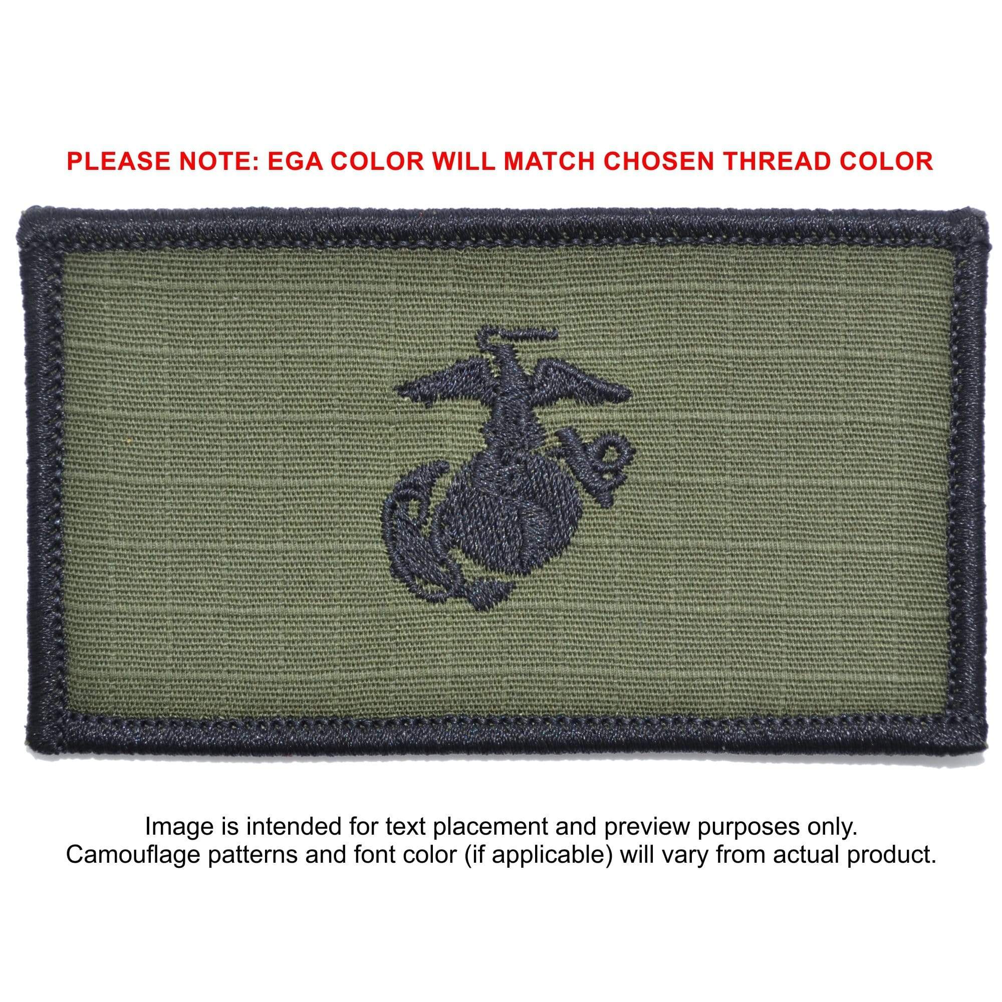 USMC Plate Carrier Flak Patch - Eagle Globe and Anchor Graphic (Filled Globe) - Image 6